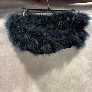 ZGMYC Women's Feather Crop Top